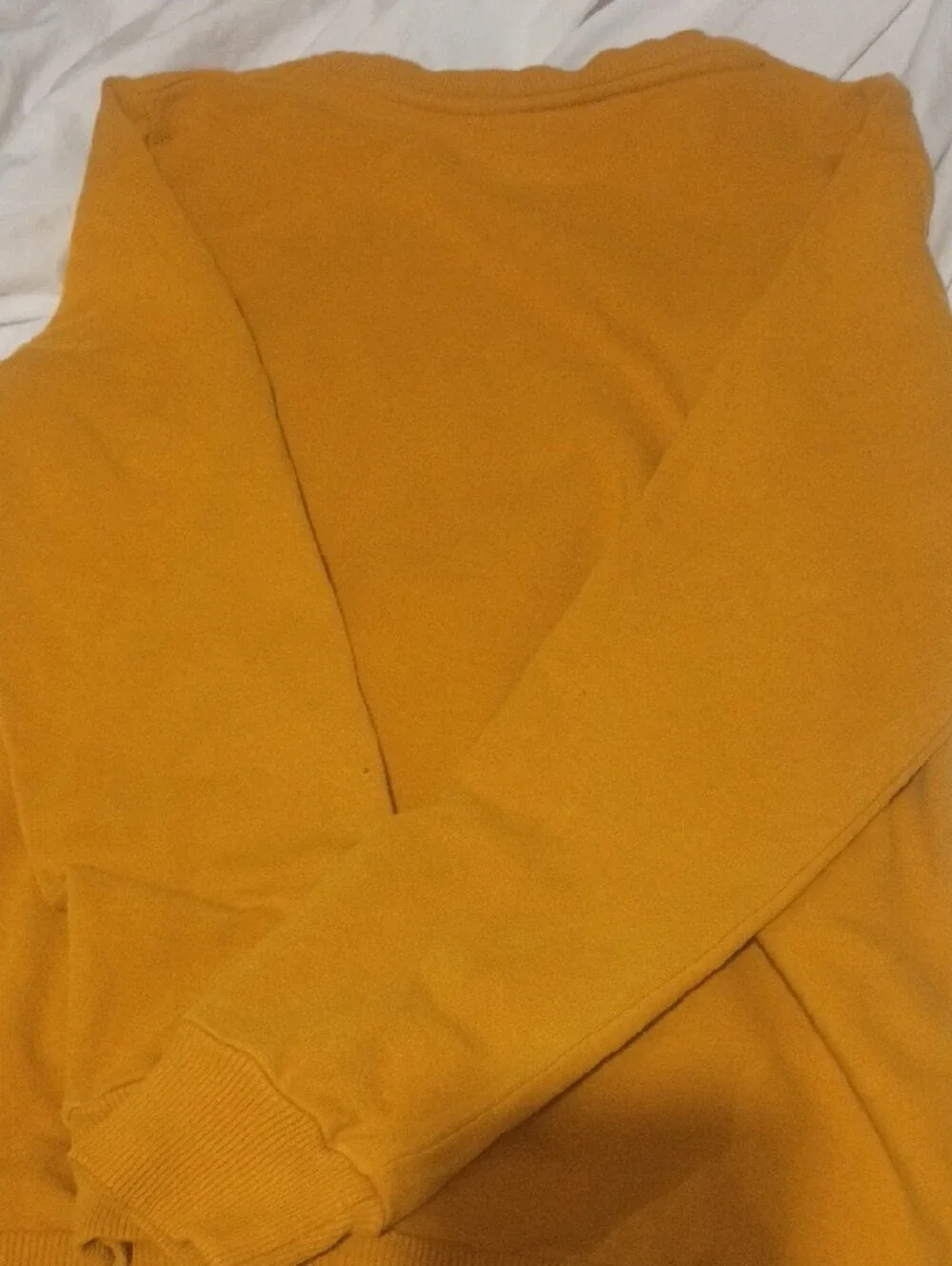 Nike Kids Mustard Yellow Sweatshirt with Black Logo